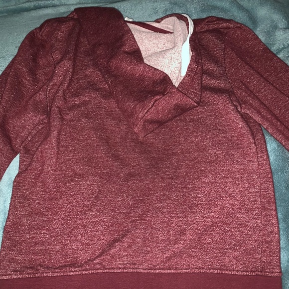 Maroon zip up hoodie - Picture 2 of 2
